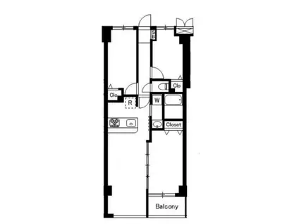 ARTISAN平井(2SLDK/3階)の間取り写真