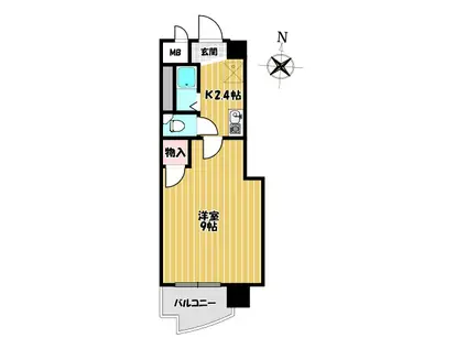 ニューライフビル(1K/5階)の間取り写真