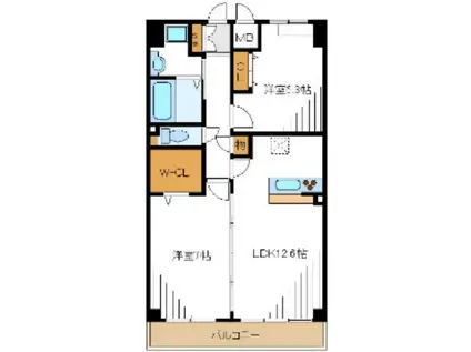 BRANCHE KT(2LDK/6階)の間取り写真