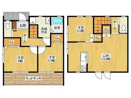 ARVITA(3LDK/1階)の間取り写真