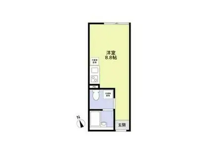 リラート八王子(ワンルーム/3階)の間取り写真