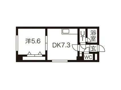 モンターニュプログレ(1LDK/3階)の間取り写真