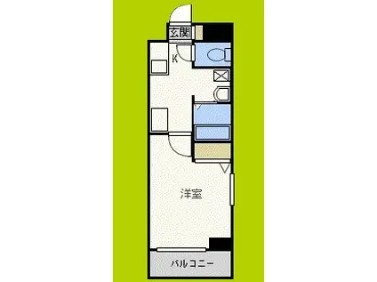 インペリアル大国II(1K/7階)の間取り写真