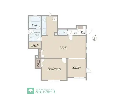 コンフォール上北沢(2LDK/1階)の間取り写真