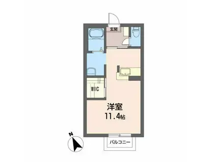 マ・メゾンコート(ワンルーム/2階)の間取り写真