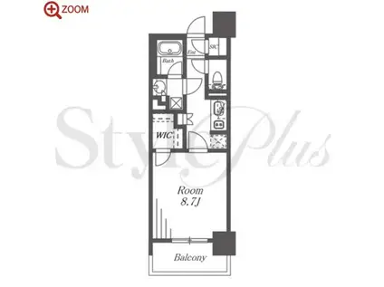 オープンレジデンシア名古屋LIVE(1K/15階)の間取り写真