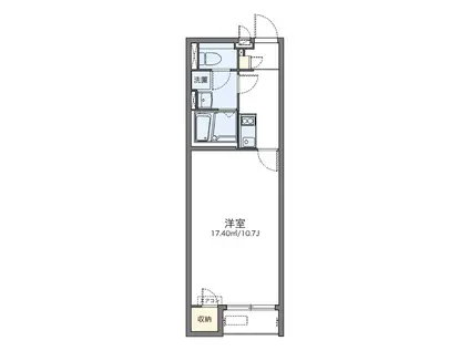 レオネクストロウェナ(1K/2階)の間取り写真