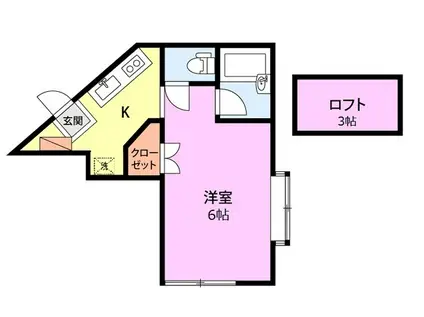 モンパレス41(1K/1階)の間取り写真