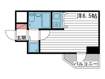 朝日プラザサウスコア姫路(ワンルーム/8階)の間取り写真