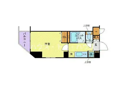 トーシンフェニックス池袋(1K/5階)の間取り写真