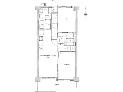 SOCIETY SEKIMACHI(2LDK/2階)の間取り写真