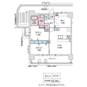 スプランディッド玉造DUE(3LDK/5階)の間取り写真