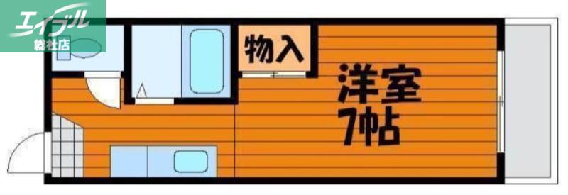 リトルハイツNO.7(1K/1階)の間取り写真