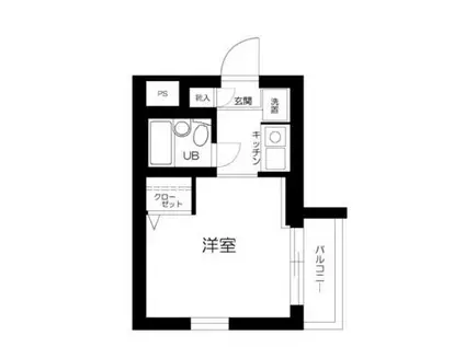 ジョイフル中野中央(ワンルーム/2階)の間取り写真