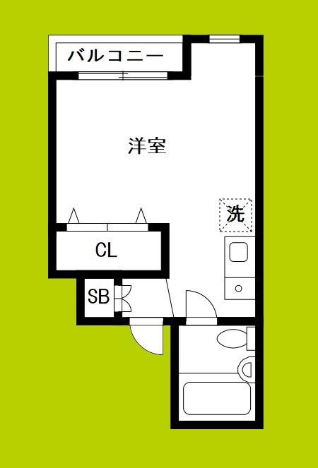 GSハイム内本町(ワンルーム/3階)の間取り写真