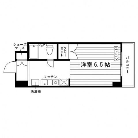 リバー高津(ワンルーム/2階)の間取り写真