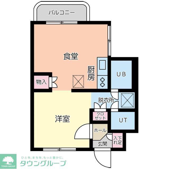 東大宮ダイカンプラザ(ワンルーム/1階)の間取り写真