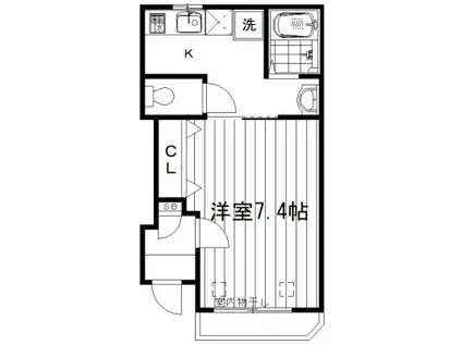 ストークメゾン(1K/1階)の間取り写真