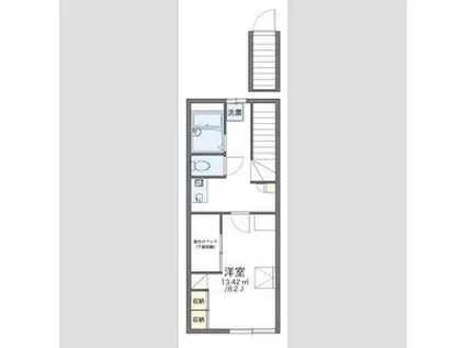 レオパレスサンジ(1K/2階)の間取り写真