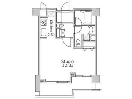 THE HERMITAGE(1K/3階)の間取り写真