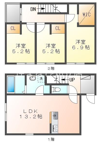 ASOUGI(3LDK/1階)の間取り写真