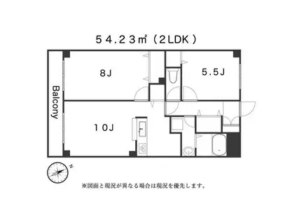 グレースコート鶴ケ島(2LDK/3階)の間取り写真