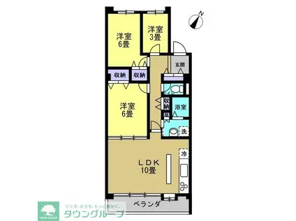 リアライズ柏II(3LDK/9階)の間取り写真