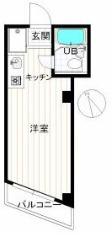 第3三木ビル(ワンルーム/4階)の間取り写真