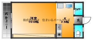 新 HAJIME(ワンルーム/3階)の間取り写真