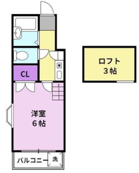 サンライズ21(1K/1階)の間取り写真