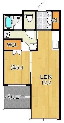 グランシャリオ(1LDK/5階)の間取り写真