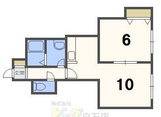 ステージノア豊平(1LDK/2階)の間取り写真