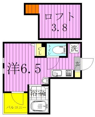 ラ ヴェリタ(ワンルーム/3階)の間取り写真