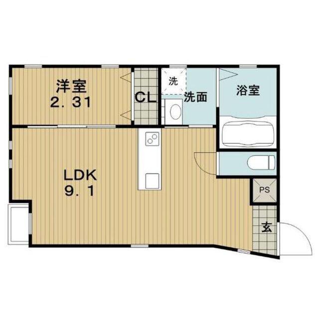LA MAISON DE LUCE(1LDK/4階)の間取り写真