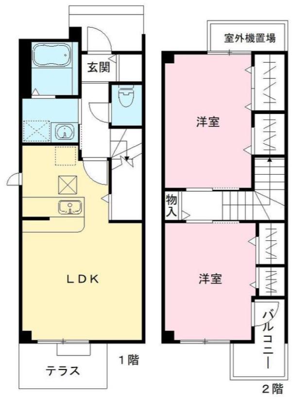 菜の美AMAMIKITA(2LDK/1階)の間取り写真