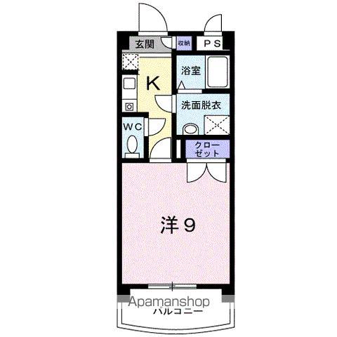 エトワールSK(1K/3階)の間取り写真