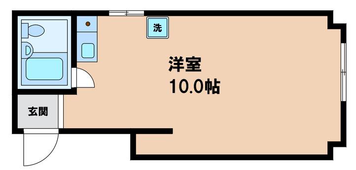 ライフガーデンII(ワンルーム/3階)の間取り写真