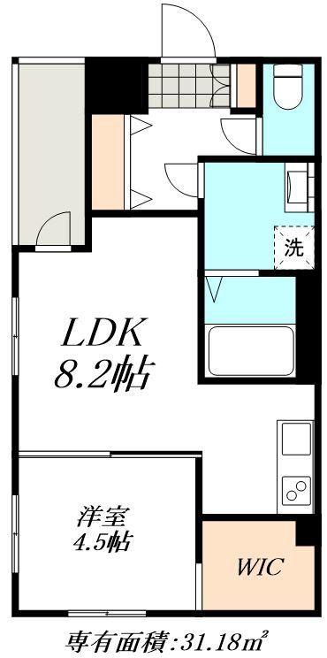 MOVE名城公園(1LDK/3階)の間取り写真