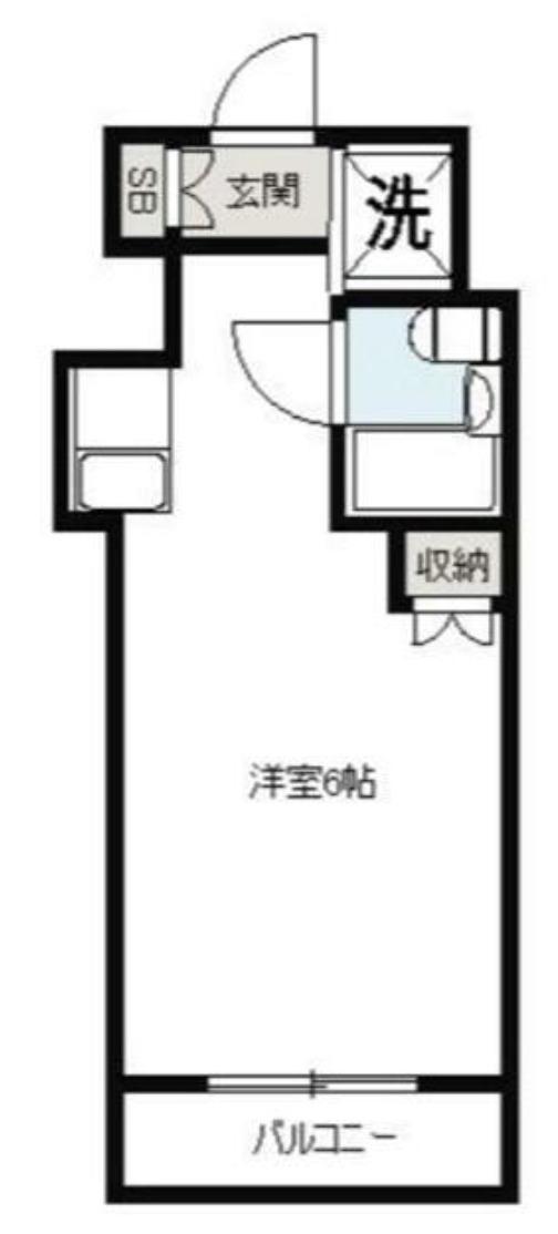 トップ上永谷(ワンルーム/5階)の間取り写真