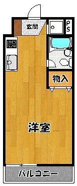 リリッシュ丸(1K/2階)の間取り写真