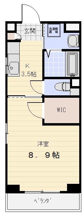 S-FORT三重大学前(1K/5階)の間取り写真