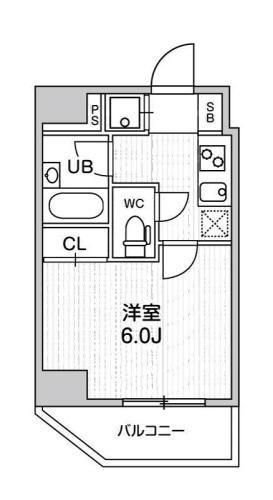 コンシェリア新橋(1K/12階)の間取り写真