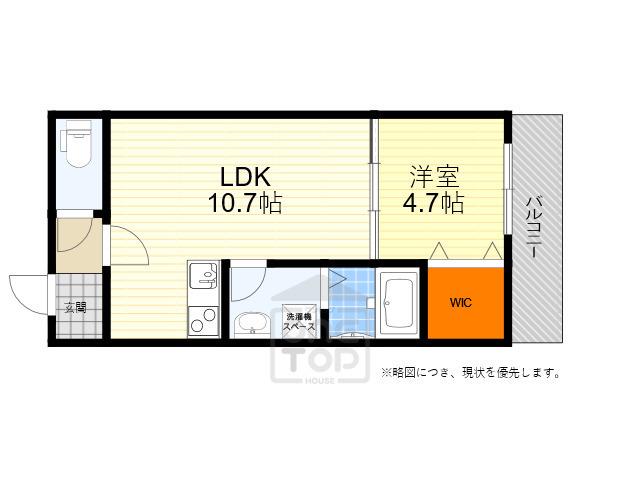 スクエアプレイス豊中(1LDK/2階)の間取り写真