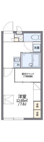 レオパレス福間駅東(1K/2階)の間取り写真