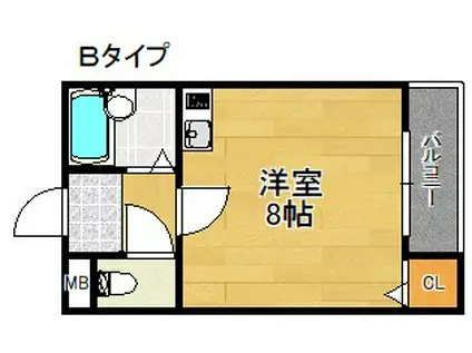 スィ―熊取(ワンルーム/1階)の間取り写真