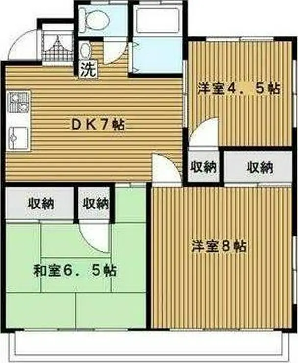 三殿台マンション 1階階 間取り