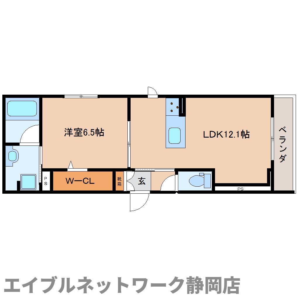 プレミアス安東(1LDK/3階)の間取り写真