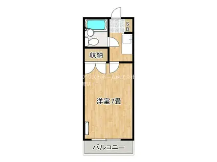 プレアール堺東III(1K/2階)の間取り写真