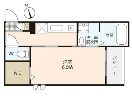 REGALEST 海田市駅前(1K/1階)の間取り写真