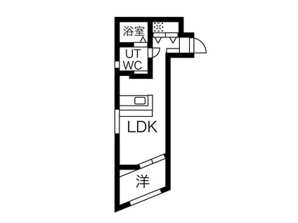 LEGIOIE築地口駅(1LDK/3階)の間取り写真